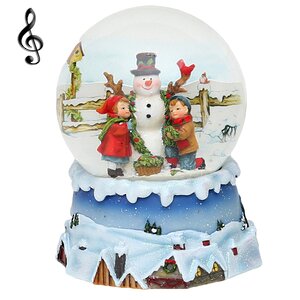 Снежный шар музыкальный Рождественские сказки 12*14 см Sigro фото 1