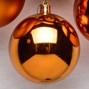 Набор пластиковых шаров Celebration 8 см, 6 шт, медный Winter Deco фото 6