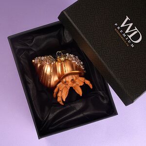 Елочная игрушка Краб Орси 12 см в подарочной коробке, стекло Winter Deco фото 3