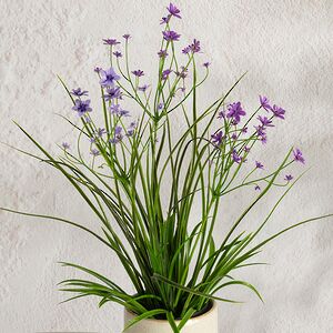 Искусственный цветок в горшке Таллинум 38 см сиреневый Summer Deco фото 2