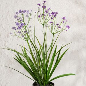 Искусственный цветок в горшке Таллинум 51 см сиреневый Summer Deco фото 2