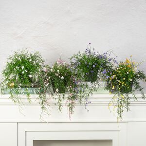 Искусственный подвесной куст Midleton Stone 43 см, белый Summer Deco фото 3