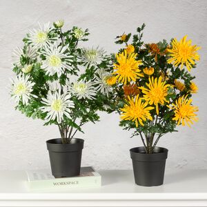 Искусственный цветок в горшке Хризантема Meltina 60 см Summer Deco фото 3