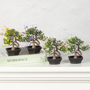 Искусственный Бонсай Цукуйоми 13 см фиолетовый Summer Deco фото 3