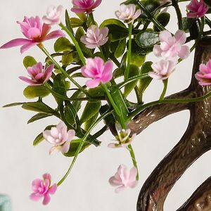 Искусственный Бонсай Цукуйоми 13 см розовый Summer Deco фото 4