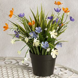 Искусственный цветок в горшке Mousehole - Цветочная Симфония 22 см Summer Deco фото 3