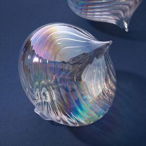 Елочные игрушки луковки Fiume-Veneto Chiaro 11 см, 4 шт, стекло Winter Deco фото 2