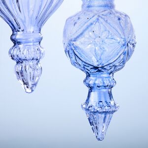 Елочные игрушки Velarium 12-14 см, 3 шт, стекло Winter Deco фото 4