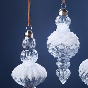 Елочные игрушки Satsellum 15-16 см, 3 шт, стекло Winter Deco фото 5