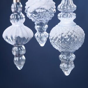 Елочные игрушки Satsellum 15-16 см, 3 шт, стекло Winter Deco фото 6