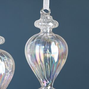 Елочные игрушки Fiume-Veneto: Barishano 17 см, 3 шт, стекло Winter Deco фото 2