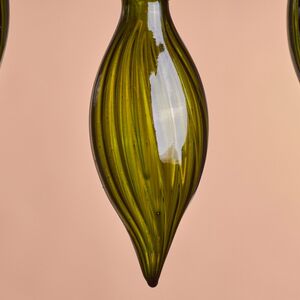 Елочные игрушки Fata Verde 17 см, 3 шт, стекло Winter Deco фото 5