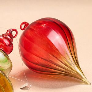 Елочные игрушки Follia Alla Fragola 11 см, 6 шт, стекло Winter Deco фото 5