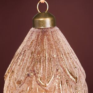 Елочные игрушки Шишки - Brass Rime 13 см, 4 шт, стекло Winter Deco фото 4