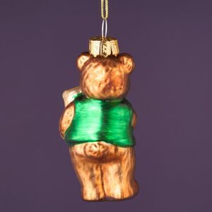 Елочная игрушка Мишка Тимоша 8 см, стекло Winter Deco фото 6