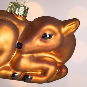 Елочная игрушка Олененок Буяшка 7 см, стекло Winter Deco фото 2