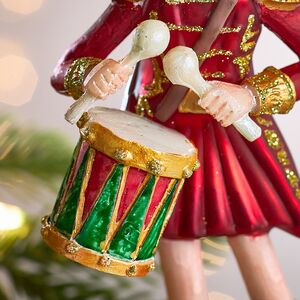Елочная игрушка Барабанщица Глория из королевства Дрейкерк 17 см в подарочной коробке, стекло Winter Deco фото 6