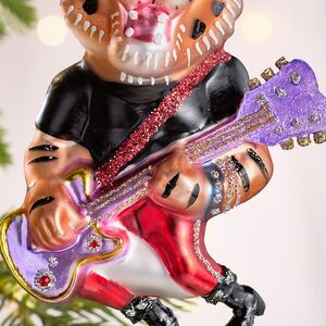 Елочная игрушка Тигр Джеральд с гитарой 14 см в подарочной коробке, стекло Winter Deco фото 5