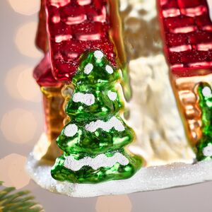 Елочная игрушка Избушка из Донридж 12 см, стекло Winter Deco фото 6