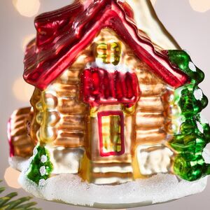Елочная игрушка Избушка из Донридж 12 см, стекло Winter Deco фото 2