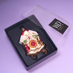 Елочная игрушка Часы с маятником - Wonderful Time 12 см, стекло Winter Deco фото 3