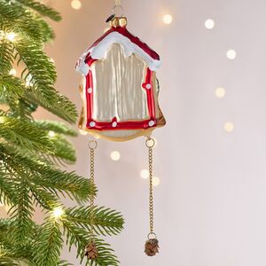 Елочная игрушка Часы с маятником - Wonderful Time 12 см, стекло Winter Deco фото 9