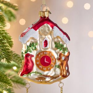 Елочная игрушка Часы с маятником - Wonderful Time 12 см, стекло Winter Deco фото 2