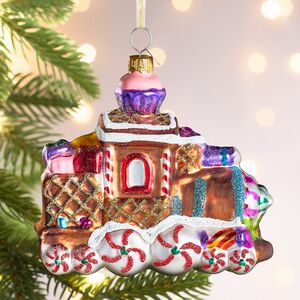 Елочная игрушка Паровозик из Карамельной Страны 11 см в подарочной коробке, стекло Winter Deco фото 9