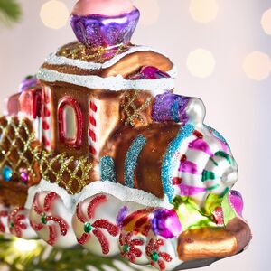 Елочная игрушка Паровозик из Карамельной Страны 11 см в подарочной коробке, стекло Winter Deco фото 6