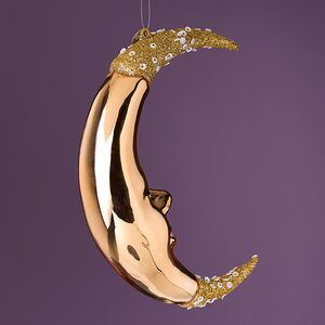 Елочная игрушка Месяц Markington 14 см в подарочной коробке, стекло Winter Deco фото 8