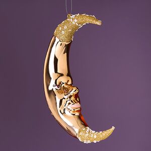 Елочная игрушка Месяц Markington 14 см в подарочной коробке, стекло Winter Deco фото 5