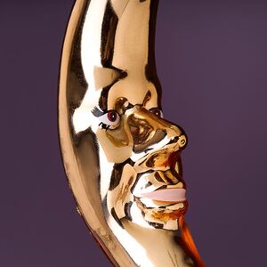 Елочная игрушка Месяц Markington 14 см в подарочной коробке, стекло Winter Deco фото 2