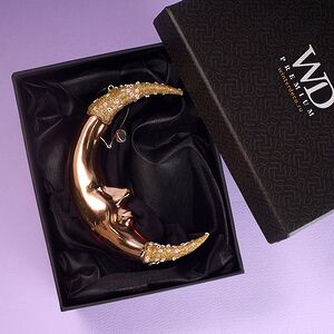 Елочная игрушка Месяц Markington 14 см в подарочной коробке, стекло Winter Deco фото 3