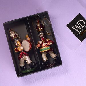 Елочные игрушки Гвардейцы - Барабанщики из Элдории 13 см, 2 шт, стекло Winter Deco фото 3