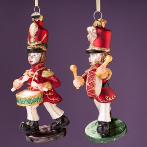 Елочные игрушки Гвардейцы - Барабанщики из Элдории 13 см, 2 шт, стекло Winter Deco фото 7