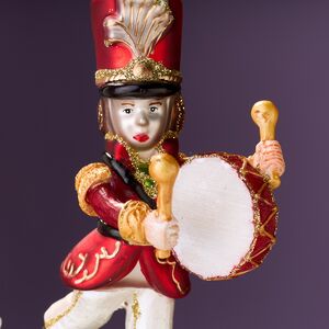 Елочные игрушки Гвардейцы - Барабанщики из Элдории 13 см, 2 шт, стекло Winter Deco фото 5