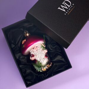 Елочная игрушка Гриб - Волшебник из леса Донмур 12 см в подарочной коробке, стекло Winter Deco фото 3