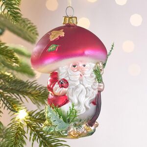 Елочная игрушка Гриб - Волшебник из леса Донмур 12 см в подарочной коробке, стекло Winter Deco фото 4