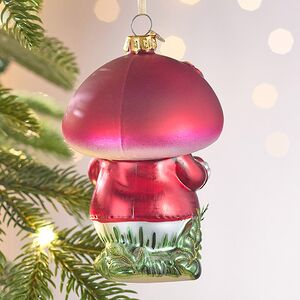 Елочная игрушка Гриб - Волшебник из леса Донмур 12 см в подарочной коробке, стекло Winter Deco фото 7