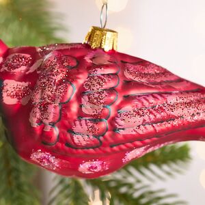 Елочная игрушка Птичка - Ghisland 18 см, стекло Winter Deco фото 3