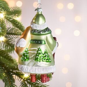 Елочная игрушка Дед Мороз в праздничном кафтане 15 см в подарочной коробке, стекло Winter Deco фото 8