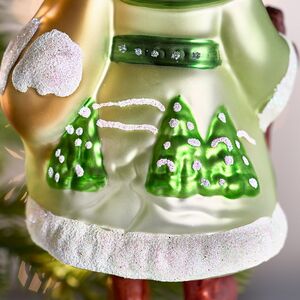 Елочная игрушка Дед Мороз в праздничном кафтане 15 см в подарочной коробке, стекло Winter Deco фото 7