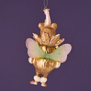 Елочная игрушка Медведица - Фея с крылышками 14 см в подарочной коробке, стекло Winter Deco фото 12