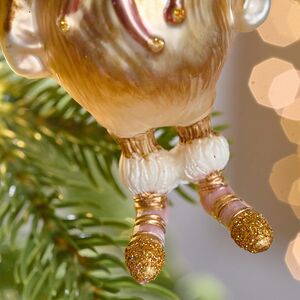 Елочная игрушка Медведица - Фея с крылышками 14 см в подарочной коробке, стекло Winter Deco фото 6