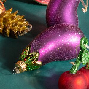 Елочные игрушки Овощи и Фрукты - Autumn Gift 10 см, 12 шт, стекло  Winter Deco фото 5