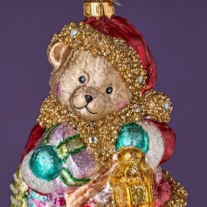 Елочная игрушка Мишка Байли с фонариком 14 см в подарочной коробке, стекло Winter Deco фото 10