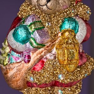 Елочная игрушка Мишка Байли с фонариком 14 см в подарочной коробке, стекло Winter Deco фото 12