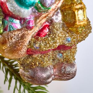 Елочная игрушка Мишка Байли с фонариком 14 см в подарочной коробке, стекло Winter Deco фото 6