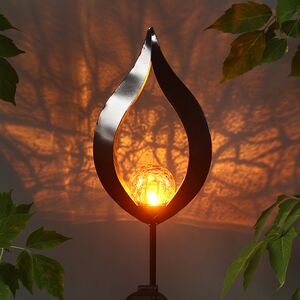 Садовый светильник на солнечной батарее Solar - Fire Flower 93 см, IP44 Koopman фото 2