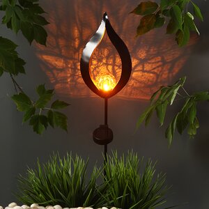 Садовый светильник на солнечной батарее Solar - Fire Flower 93 см, IP44 Koopman фото 1